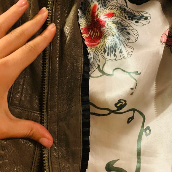 Leather jacket. Mackage for Aritzia tan XXS - Picture 3 of 4